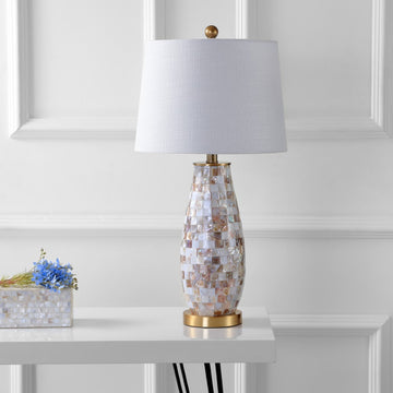 Jocelyn 28" Seashell LED Table Lamp - JONATHAN Y